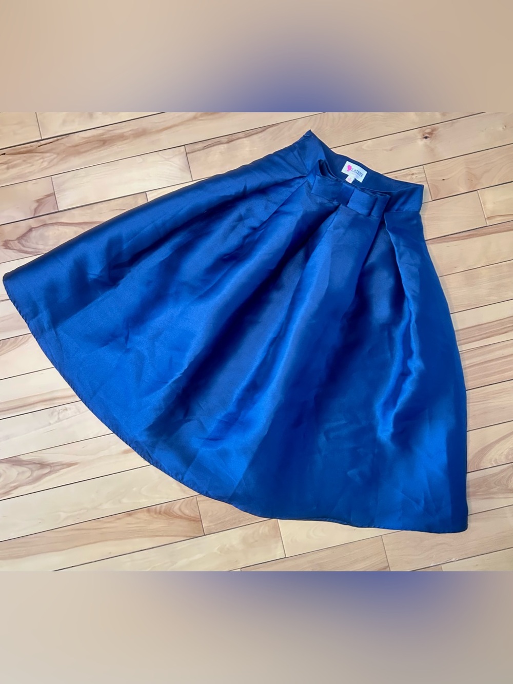 L'ATISTE Vibrant Blue Circle Skirt